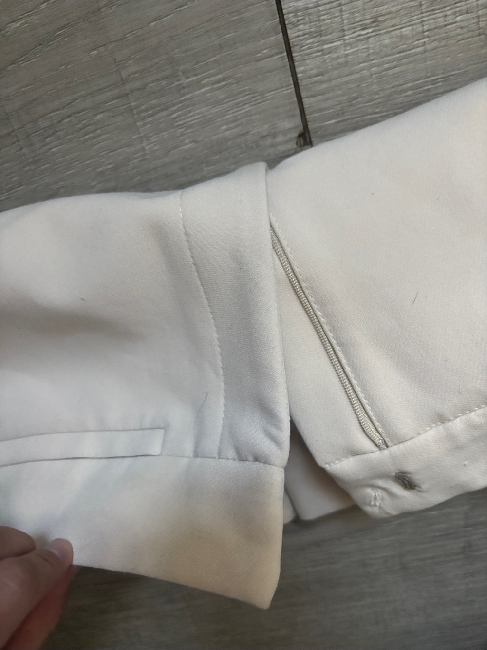 Zara Cream-White Mini Skort with Front Seam Detail mid/high waisted - Picture 4 of 5